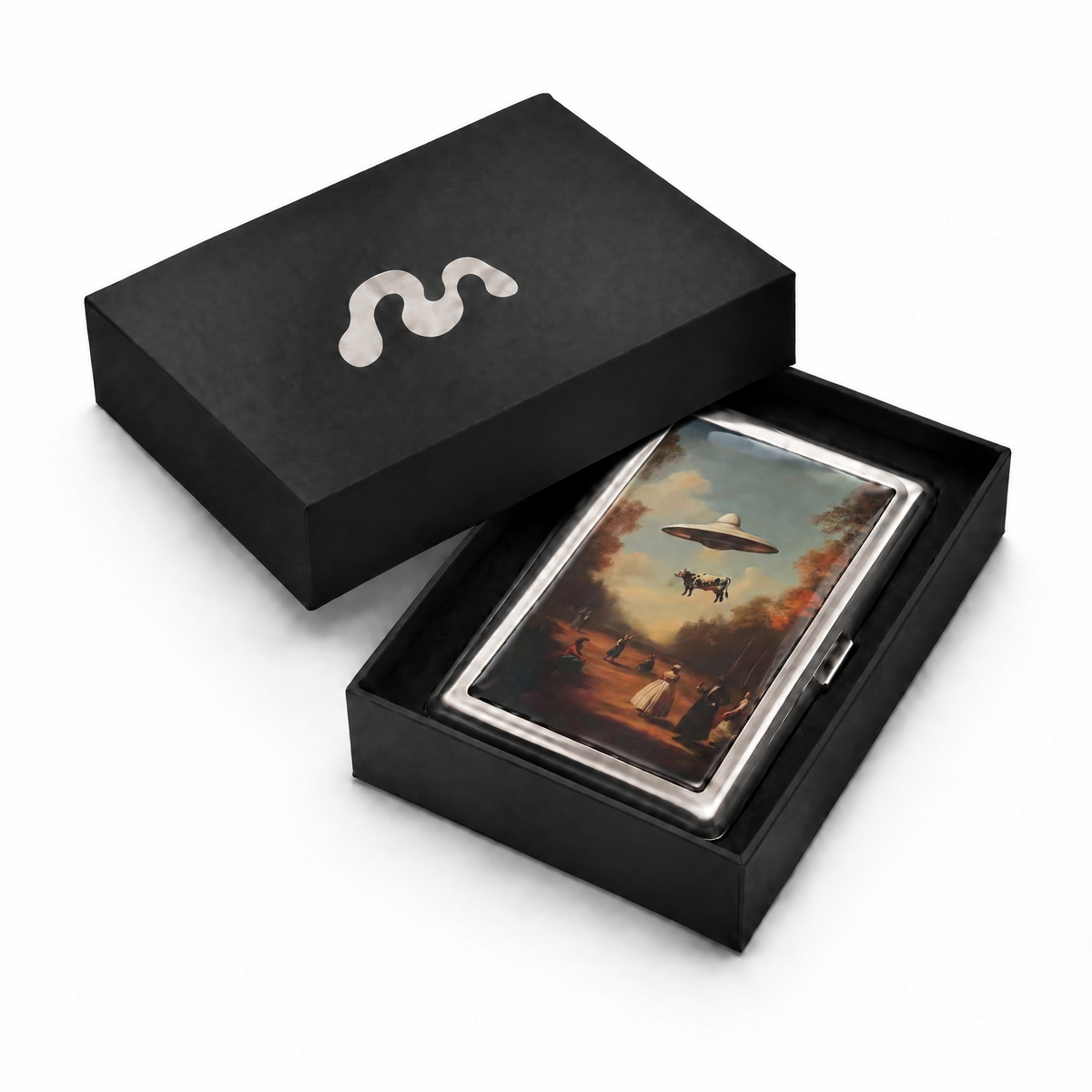 Beamed Up - Tin Cardholder Wallet in its Minor Relics gift box