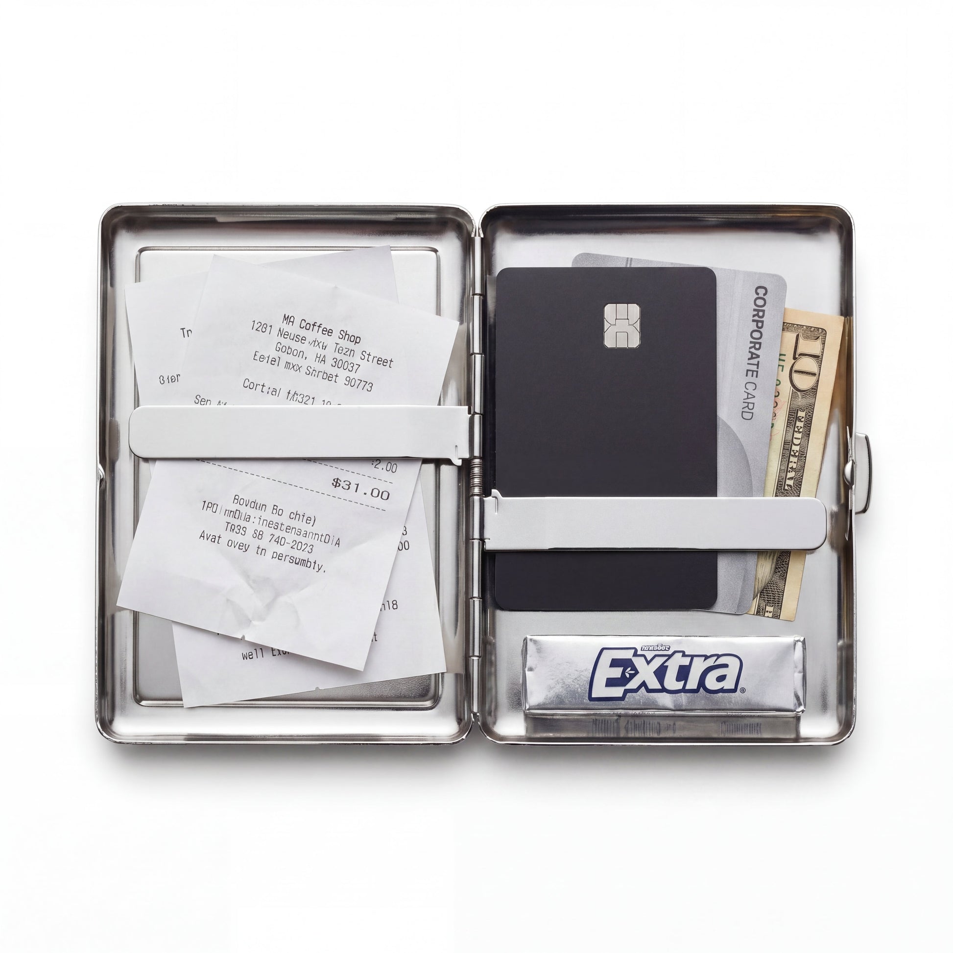 Banjo Cat Tin Cardholder Wallet