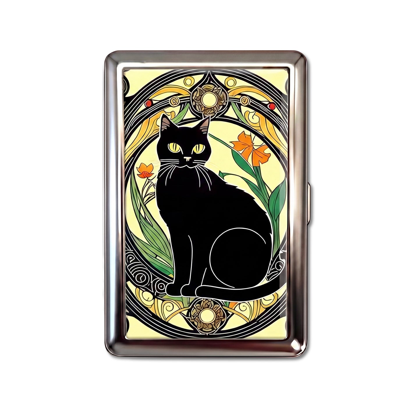 Nouveau Noir Tin Cardholder Wallet