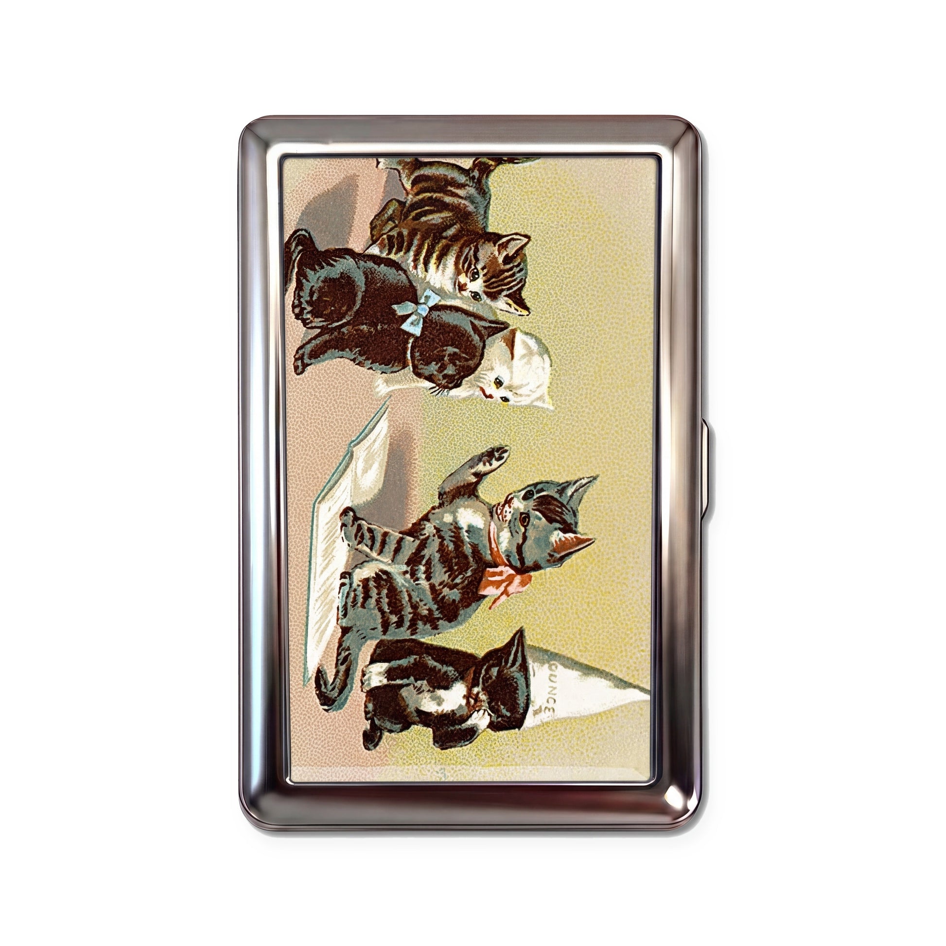 Parlor Kittens Tin Cardholder Wallet