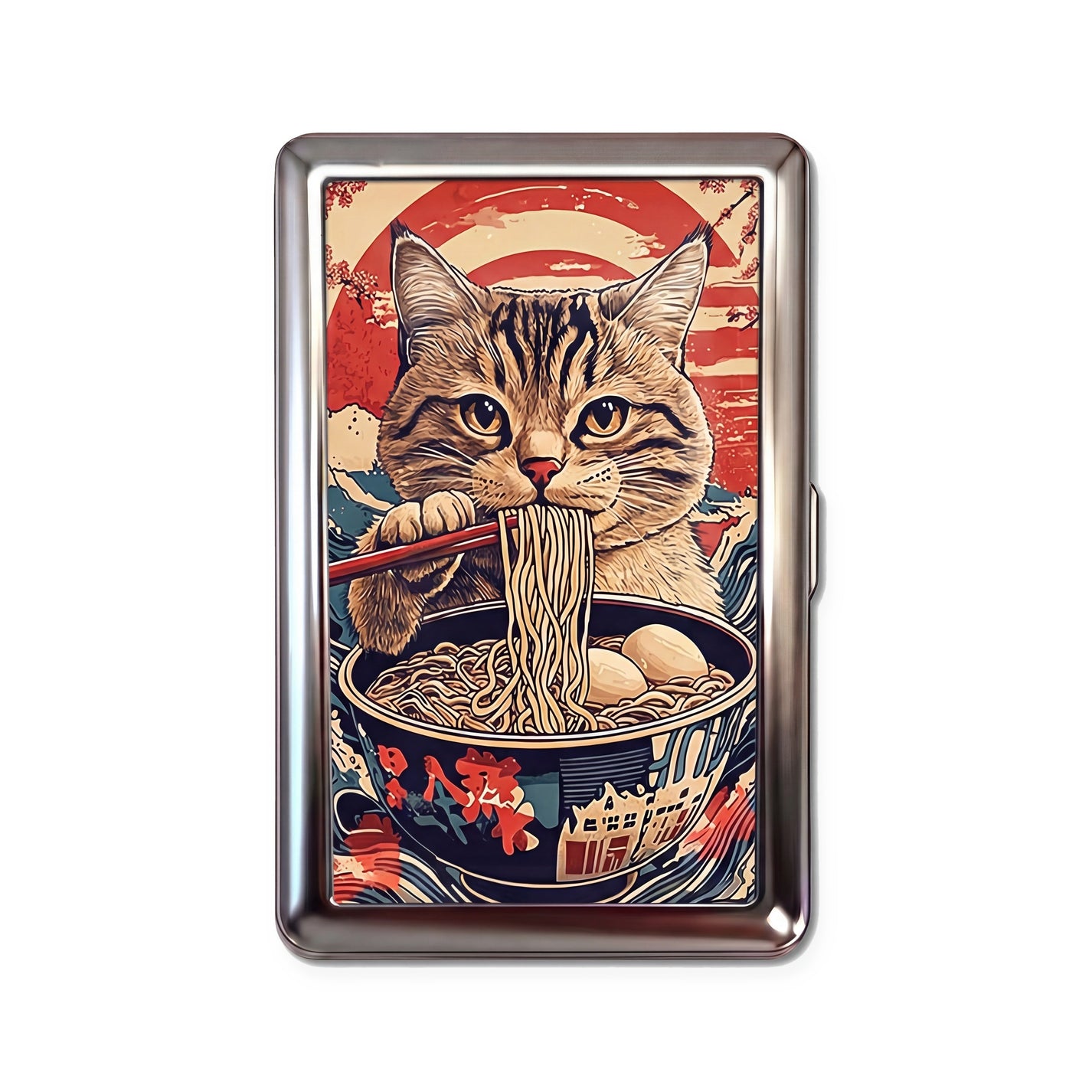 Ramen Cat Tin Cardholder Wallet
