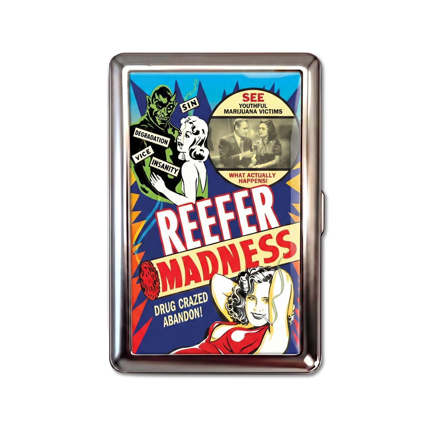 Reefer Madness Tin Cardholder Wallet
