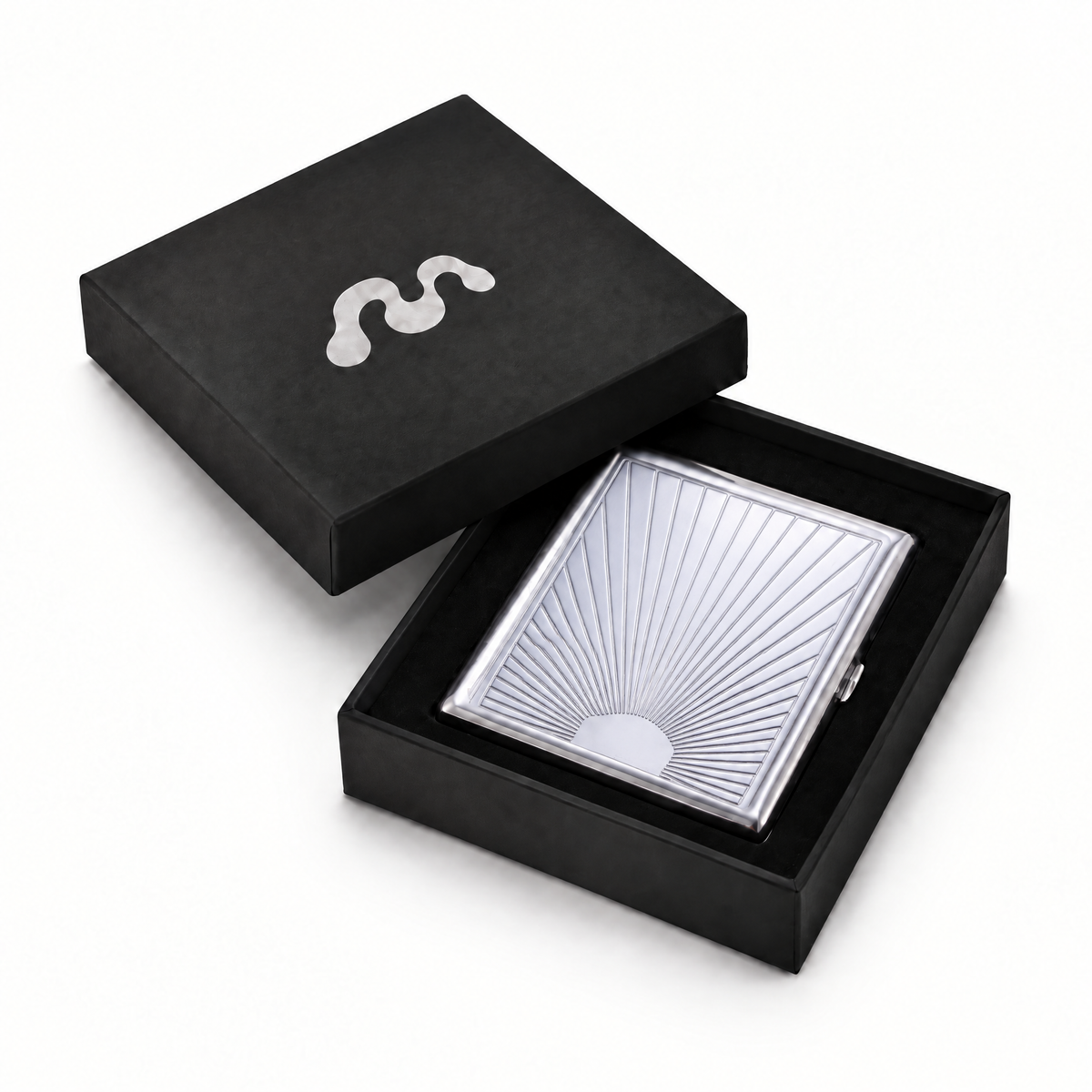Sunburst - Chrome Cardholder Wallet in its Minor Relics gift box