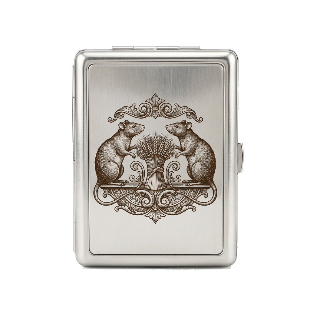 Twin Rats Tin Cardholder Wallet