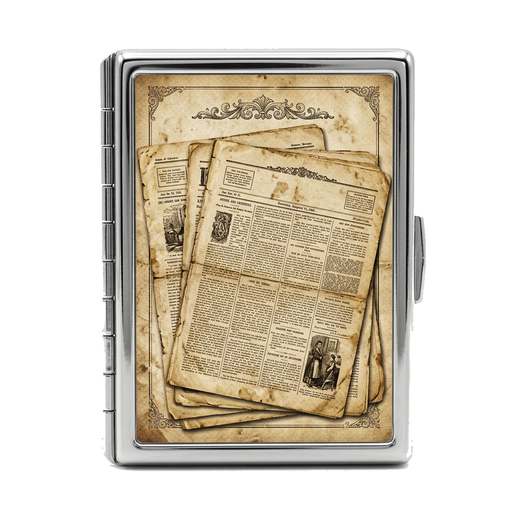 Yesterday's News Tin Cardholder Wallet